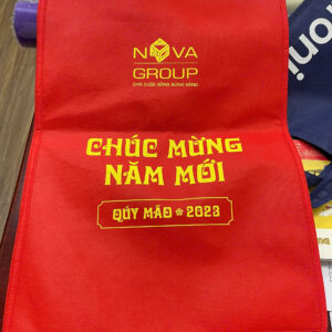 Túi vải không dệt: may, ép nhiệt